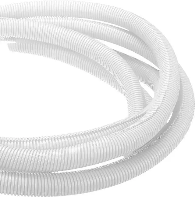 Main image of DMiotech 20ft Wire Loom Split Tubing 1 1/4 Inch, Cord Protectors from Pet Flexible Conduit Cable Management for Office Home Garden, White