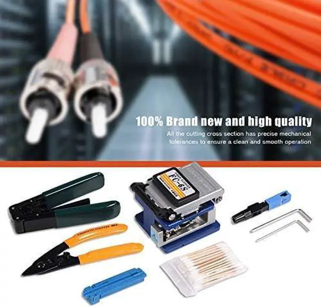 Alt view image 3 of 5 - Professional Fiber Optic Tool Kit Complete FTTH Termination Set with Cleaver Stripper for Fiber Optic Cable Installation, Splicing and Network Maintenance