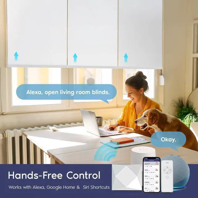 Alt view image 5 of 7 - GoSmart Bridge Matter Smart Home Hub for Motorized Blinds & Curtains Works with Alexa, Google Home, Apple HomeKit, Control4 & SmartThings, Voice Control, Scheduling & Smart Automation