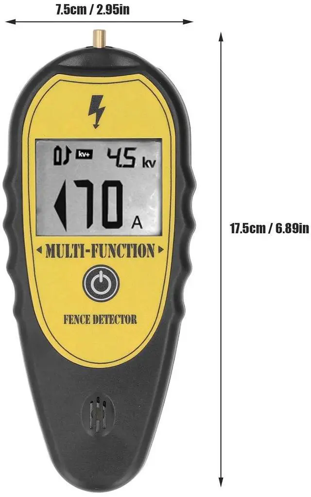 Alt view image 3 of 7 - Electric Fence Voltage Tester and Fault Finder, LCD Screen Voltage Meter, Portable Electrical Fence Voltage Tester 15KV LCD Screen for Livestock Farms