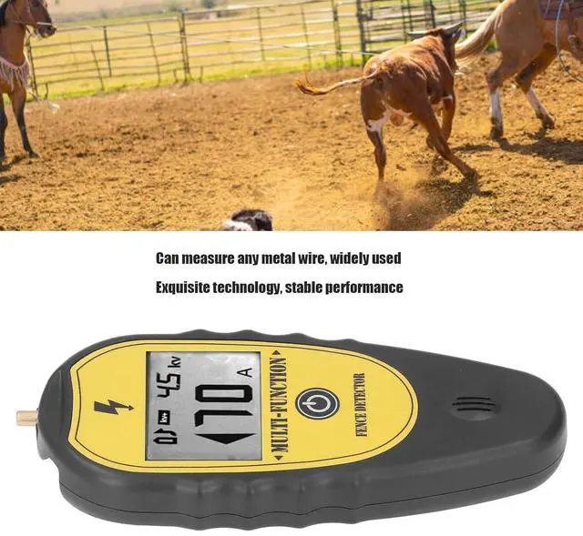 Alt view image 6 of 7 - Electric Fence Voltage Tester and Fault Finder, LCD Screen Voltage Meter, Portable Electrical Fence Voltage Tester 15KV LCD Screen for Livestock Farms