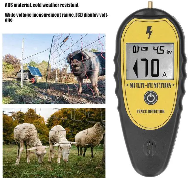 Alt view image 7 of 7 - Electric Fence Voltage Tester and Fault Finder, LCD Screen Voltage Meter, Portable Electrical Fence Voltage Tester 15KV LCD Screen for Livestock Farms