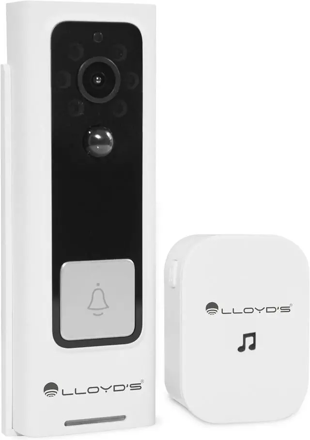 Main image of Lloyd's Advanced Video Doorbell Camera Wireless Outdoor Security with Rechargeable Battery, 2-Way Audio, Full HD 1080P, Supports Night Vision & Cloud/Local Storage, Motion Alerts, No Hub Required