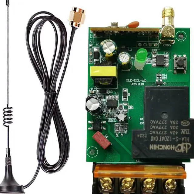 Alt view image 4 of 6 - Wireless Light Switch,Wireless Remote Switch,AC110V/120V/240V/40A Relay with 4900FT Long Range,Wireless RF Switch for Dust Collector,Water Pump,Farm Agriculture,Factory High Power Equipment