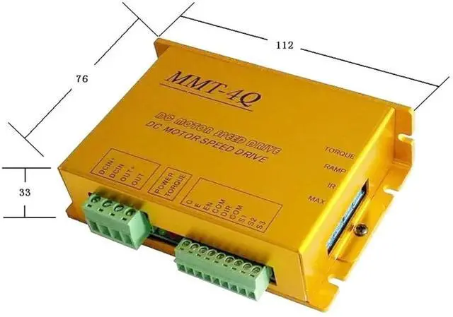 Alt view image 2 of 4 - DC24/20BL-4Q02 12V 24V 10A 30A 50A Brush Pwm Dc Controller Mmt 4q Series Motor Speed,1113