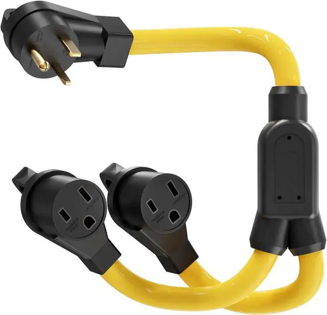 Main image of 50 Amp Welder Y Splitter Adapter, NEMA 6-50P to Dual 6-50R, Heavy Duty 250V Splitter Cord for Welding Equipment, ETL Certified