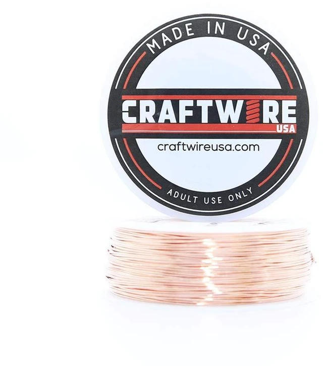 Main image of Solid Bare Copper Wire Round, Bright, Half Hard, 5 OZ 24 Gauge, 270 Feet (Choose 10 to 30 ga.)
