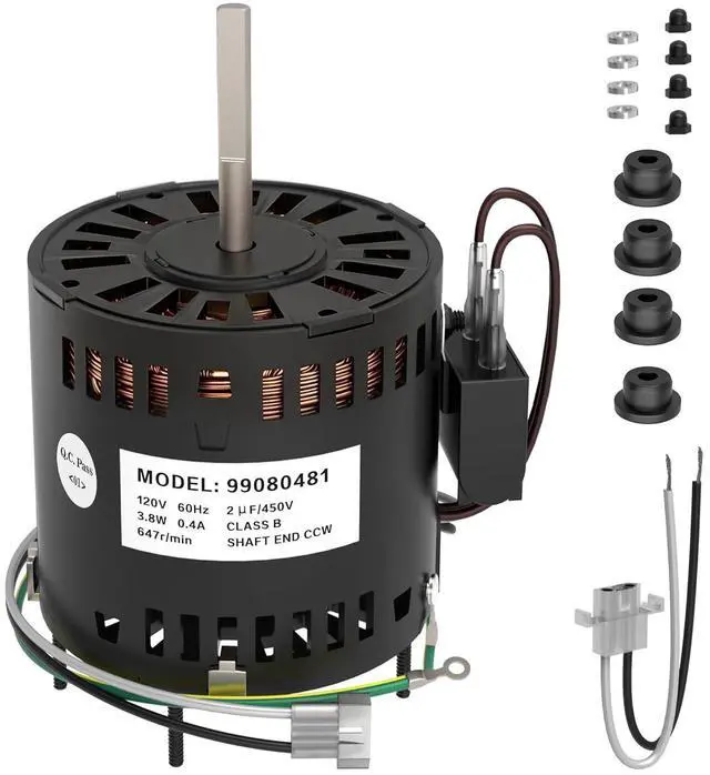 Main image of S99080481 Exhaust Fan Motor 120V Replacement for Broan-Nutone L100 L100L L100MG L100EX Bathroom Vent Fan Replaces 99080481