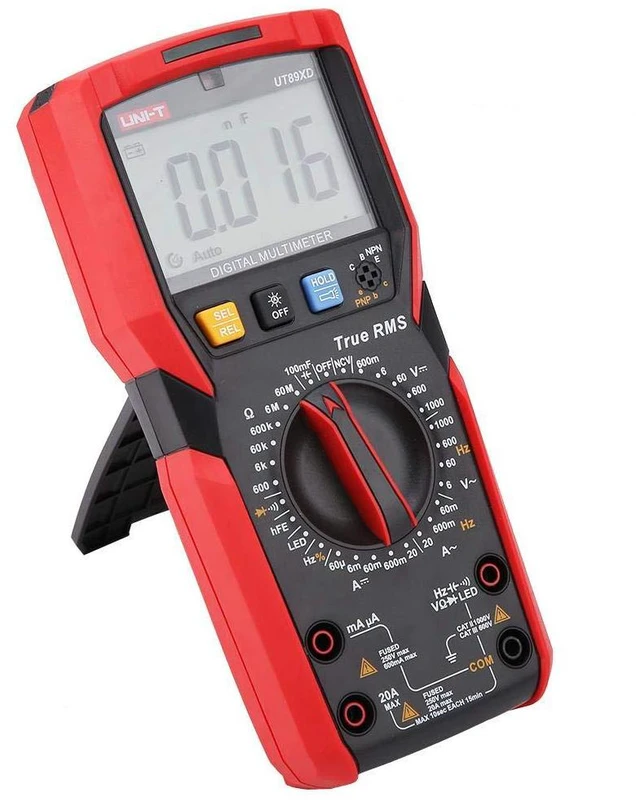 Alt view image 2 of 7 - Digital Multimeter UT89XD 6000 Counts NVC Measurement AC DC Voltage Current Ohm Capacitance Frequency Duty Cycle Temperature Tester