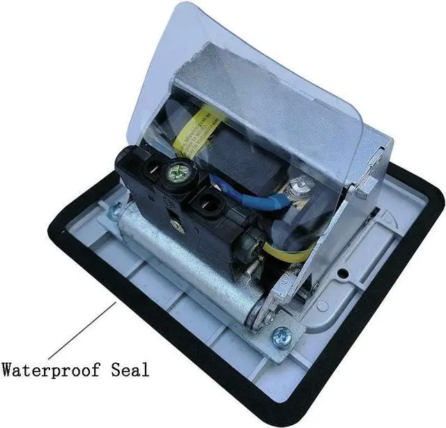 Alt view image 3 of 6 - Pop Up Floor Electrical Outlet Kitchen Countertop UL Listed Pop Out GFCI Receptacle Box Cover with Waterproof Socket 20A Silver