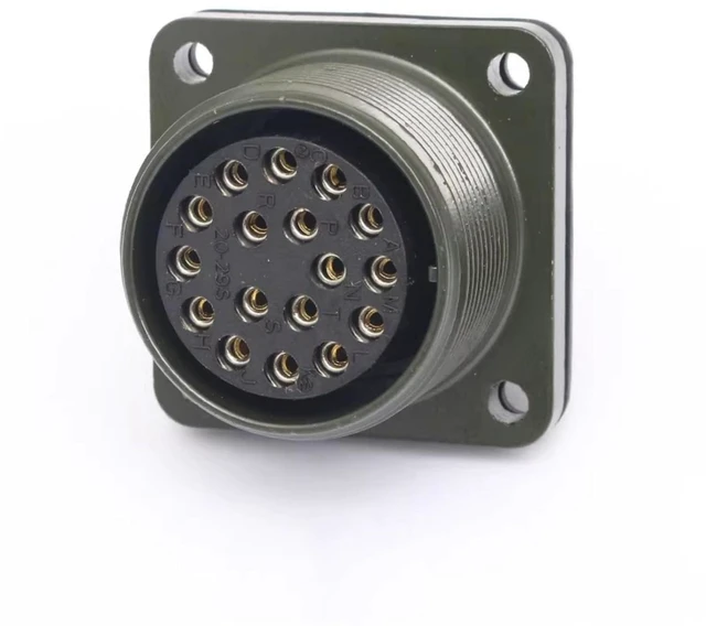 Alt view image 2 of 3 - 5015 Series Aviation Connector, 17-Pin Waterproof Plug and Socket, MS3106A20-29S MS3102A20-29P (Reverse-Mounted (Plug + Socket))