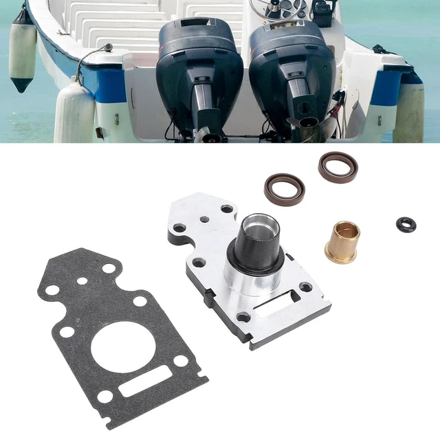 Alt view image 3 of 7 - Outboard Motor Oil Seal,Water Pump Base Housing Gasket Kit,63V 45331 00 5B Housing Kit with 90381 14020 Bushing 93101 20048 Oil Seal 63V 45315 A0 Gasket