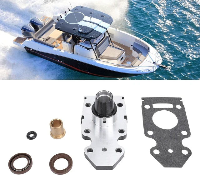 Alt view image 4 of 7 - Outboard Motor Oil Seal,Water Pump Base Housing Gasket Kit,63V 45331 00 5B Housing Kit with 90381 14020 Bushing 93101 20048 Oil Seal 63V 45315 A0 Gasket