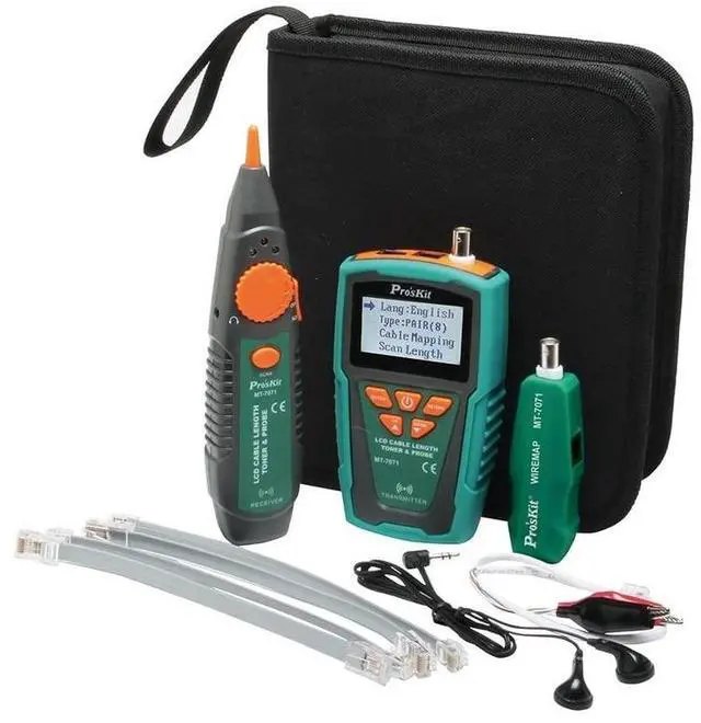Main image of MT-7071 Cable Tester Break Hunt Check Line Device LCD Network Cable Length Tester Detector Tracker Wire Fault Locator