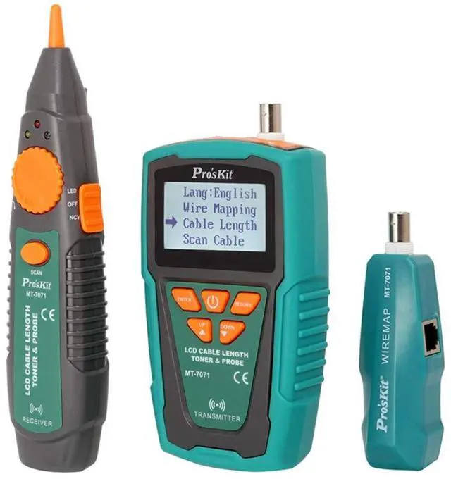 Alt view image 5 of 7 - MT-7071 Cable Tester Break Hunt Check Line Device LCD Network Cable Length Tester Detector Tracker Wire Fault Locator