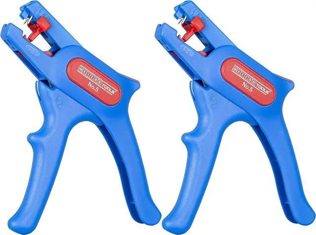 Main image of WEICON Tools Wire Stripper No. 5, Set of 2, Automatic Wire Stripper 0.2-6 mm², with Side Cutter up to 2 mm
