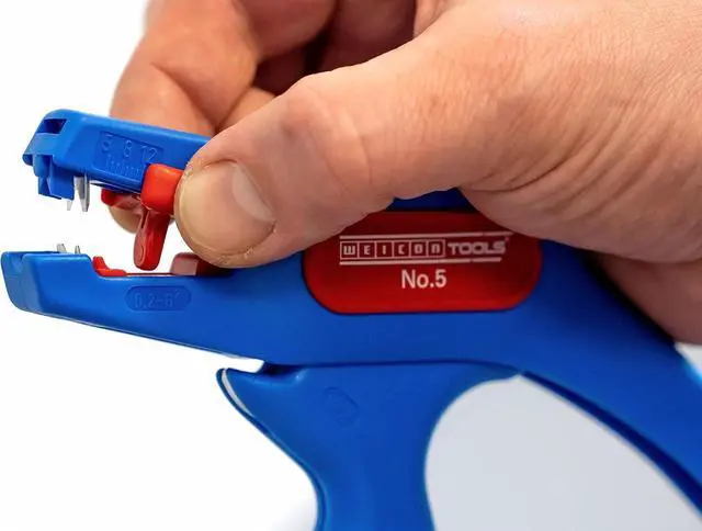 Alt view image 3 of 6 - WEICON Tools Wire Stripper No. 5, Set of 2, Automatic Wire Stripper 0.2-6 mm², with Side Cutter up to 2 mm