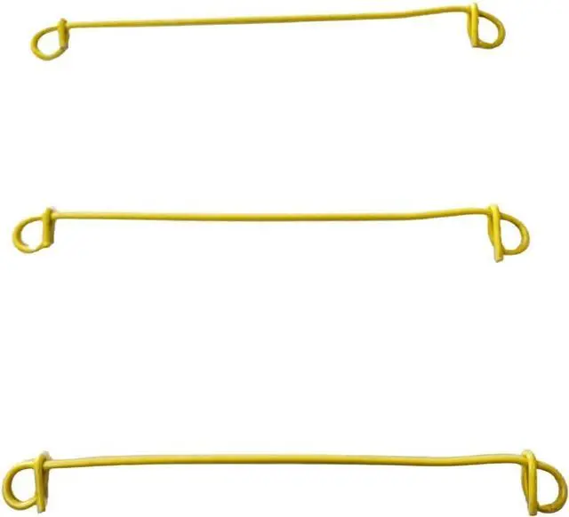 Alt view image 4 of 5 - Zeluga 23-269 6in. 16 Gauge 1000 Pc. Yellow PVC Coated Double Loop Reinforcement Cable Rebar Wire Ties