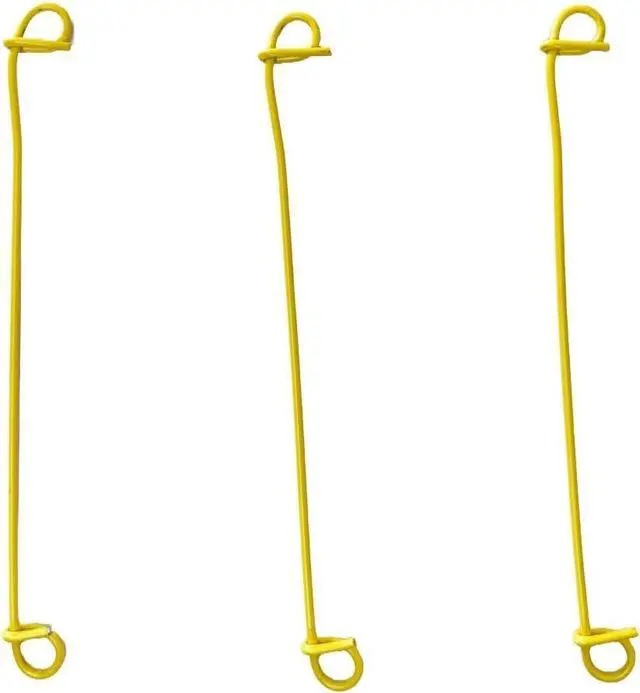 Alt view image 5 of 5 - Zeluga 23-269 6in. 16 Gauge 1000 Pc. Yellow PVC Coated Double Loop Reinforcement Cable Rebar Wire Ties