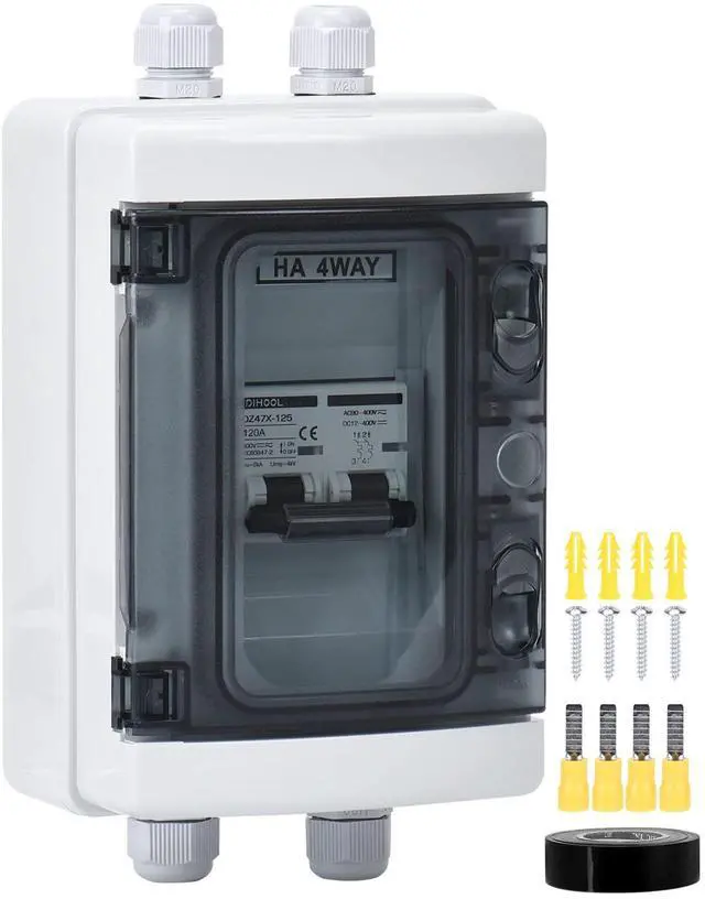 Main image of DIHOOL DC 120 Amp Breaker for Solar Panel, Miniature Circuit Breaker 400V