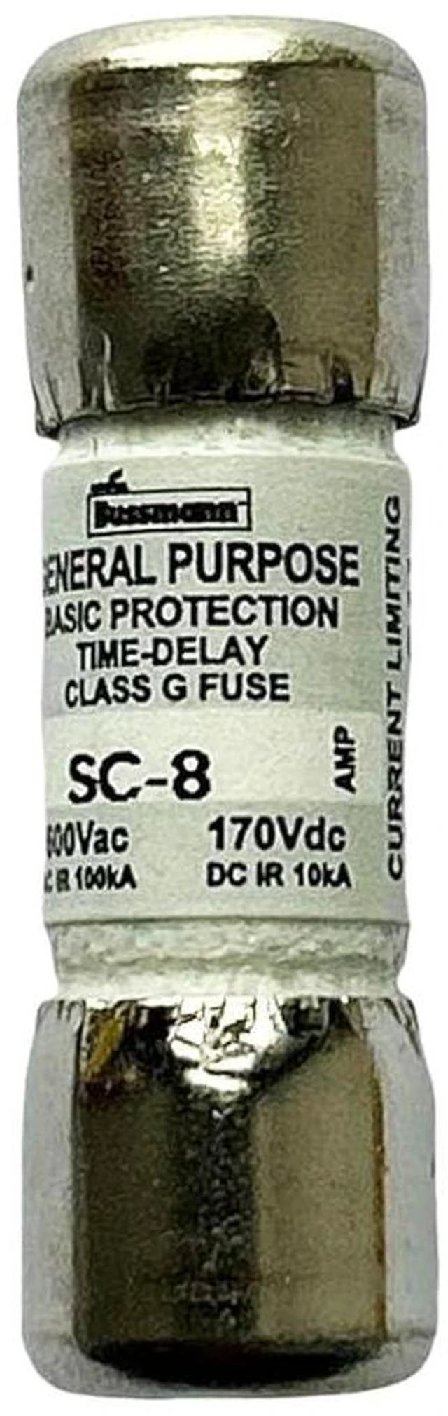 Alt view image 2 of 3 - 10-Pack New SC-8 SC-8A SC 8A 600Vac Time Delay Fuse,BP/SC-8A Current Limiting Class G Rejection Cartridge Fuses