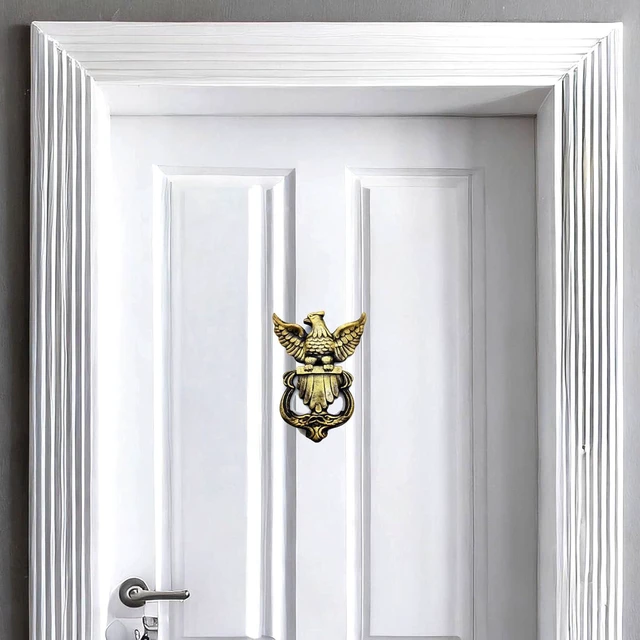 Alt view image 5 of 7 - 5MOONSUN5's Eagle Shape Victorian Style Doorbell Victorian Antique Style Cast Iron Handcrafted Door Knocker Eagle Decorative Hardware for Doors,