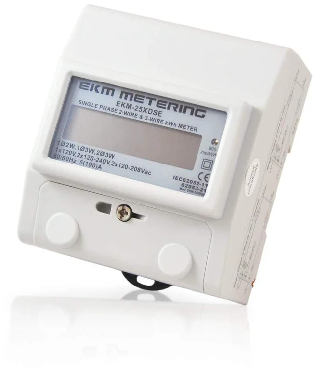 Main image of Single Phase kWh Meter, Pass-Through, 2 or 3-Wire, 120V up to 120/240V, 100A, 60Hz