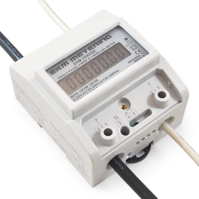 Alt view image 7 of 7 - Single Phase kWh Meter, Pass-Through, 2 or 3-Wire, 120V up to 120/240V, 100A, 60Hz