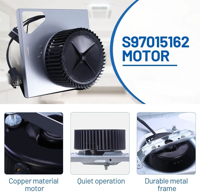 Alt view image 6 of 7 - Upgrade S97015162 Motor Assembly Fit For Broan 678-G 2678F-A,683-C,683L-A,676-d/2676f-a,679FL-C/FL2679F-A,684NT-A,770RLTK, Bathroom Exhaust Fan Motor Replacement,Bathroom Fan 8 x 8 1/4,110 CFM,4 Sones
