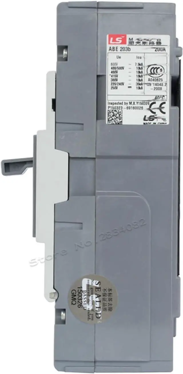 Alt view image 3 of 6 - Moulded Case Circuit Breaker MCCB 50A 60A 75A 100A 125A 150A 175A 200A 225A 3p 3 Pole 50Hz 600V ABE-203b LS Electric(100A)