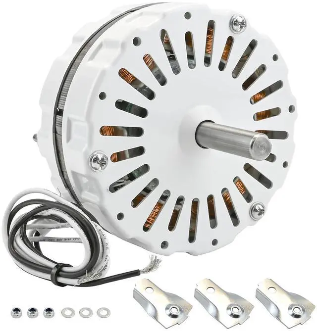 Main image of F0510B2497, DOW-136-0-40-XIN Attic Fan Motor Kit Fit for Lomanco 2000 & 1800 Series, Replace Model DOW-136-0-34, F0510B2944, A0416B2059, A0510B2389 etc, 3.4 A/60Hz/120 V, 1100RPM 1/10 HP, White