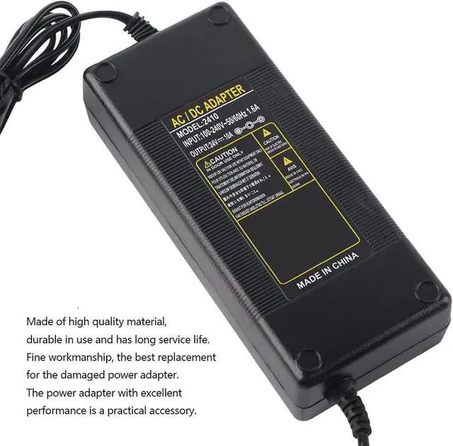 Alt view image 2 of 7 - 24V 10A Switching Power Adapter AC Power Supply for Power Amplifier Board with Canadian Electrical Standards