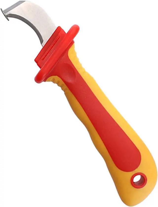 Main image of Yosoo Health Gear Insulated Cable Stripper, Electrician Knife 1000V Electrician Knife, Cable Knife with Anti Magnetic Blades and Nonslip Handle for Safe Wire Stripping and Electrical Work