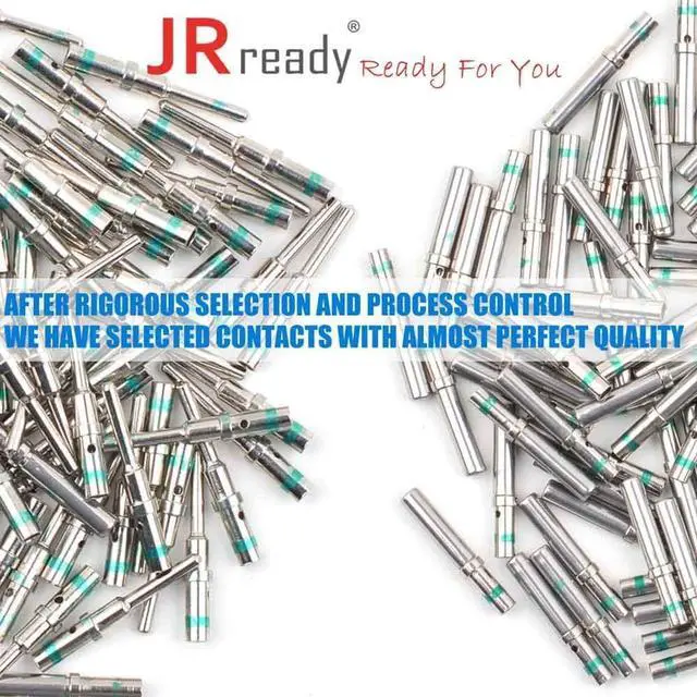 Alt view image 6 of 7 - JRready ST6120 DT Connector Terminal Kit Contact Size 16, Male Pins 0460-215-16141/Female Sockets 0462-209-16141 Solid Contacts Wire Gauge 14-20 AWG, 30 Pairs