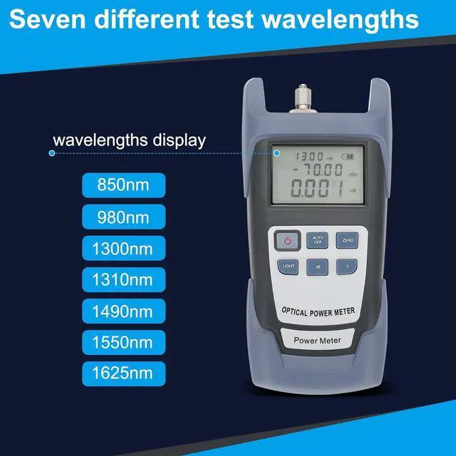 Alt view image 4 of 7 - PATIKIL 2pcs 650nm Fiber Optical Tester, Optical Power Meter Built-in 10MW Visual Fault Locator Fiber Light Meter with 2.5mm SC FC Connector Test Equipment for Network Testing Tools
