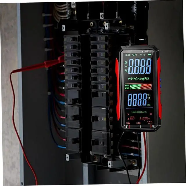 Alt view image 7 of 7 - Digital Multimeter Tester, Portable NCV Smart Multimeter with LED Flashlight, USB Rechargeable Voltage Meter for Current Resistance Continuity Capacitance Temperature Frequency