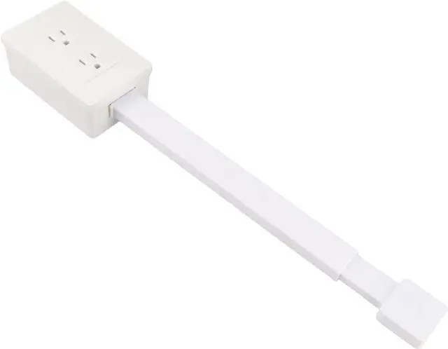 Alt view image 2 of 7 - Power Socket Expander Rotatable Extension for Flexible Placement Desk and Sofa PC Material (US Plug)