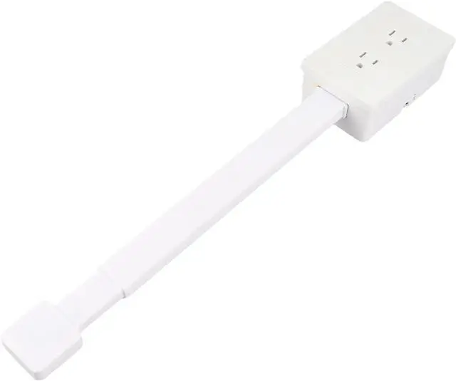 Alt view image 3 of 7 - Power Socket Expander Rotatable Extension for Flexible Placement Desk and Sofa PC Material (US Plug)