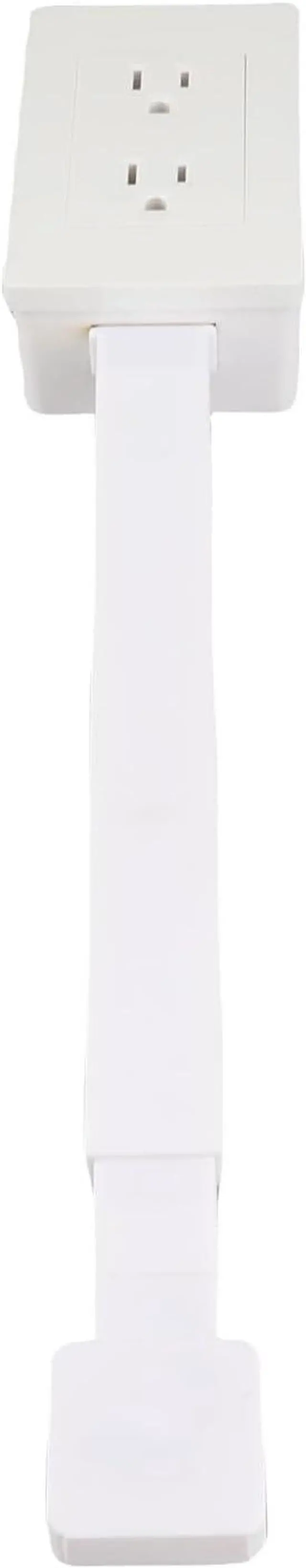 Alt view image 5 of 7 - Power Socket Expander Rotatable Extension for Flexible Placement Desk and Sofa PC Material (US Plug)
