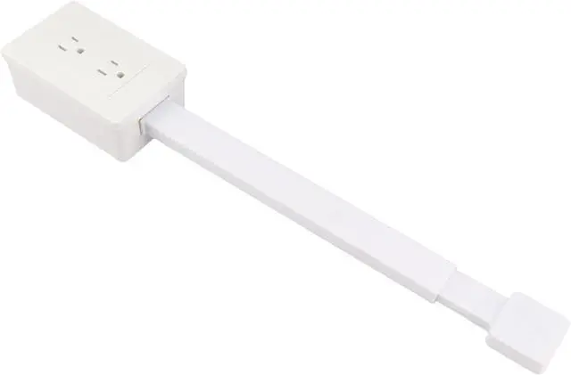 Alt view image 4 of 7 - Power Socket Expander Rotatable Extension for Flexible Placement Desk and Sofa PC Material (US Plug)