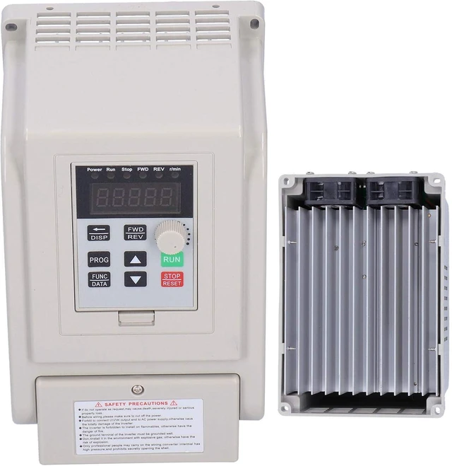 Alt view image 6 of 7 - VFD Variable Frequency Drive,AT52200X 2.2KW Variable Frequency Inverter,Input Single-phase 110VAC Output 3Phase 220V Motor Speed Controller
