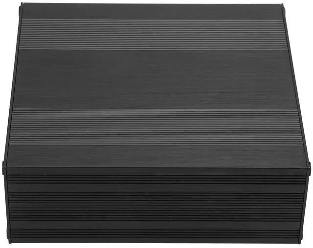 Alt view image 7 of 7 - 2Pcs Aluminum Electronic Project Box, 54 x 145 x 150mm Enclosure Electronic DIY Circuit Board Project Black Aluminum Box Enclosure Split Body Case