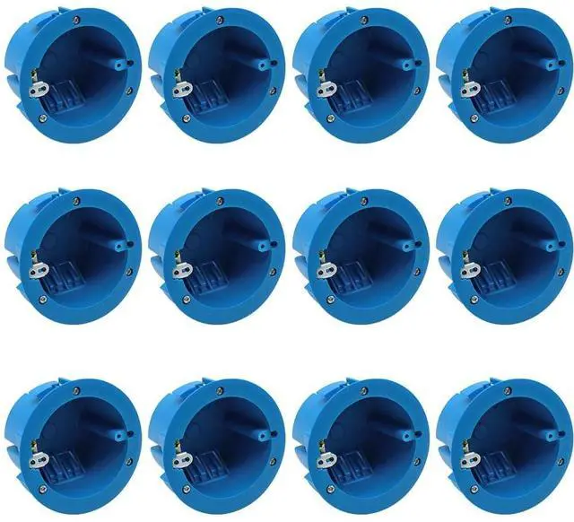 Main image of Old Work Box Series,Including 1Gang 2Gang 3Gang 4Gang Round Shallow Style,Electrical Outlet Box for Home Improvment (Round, 12)