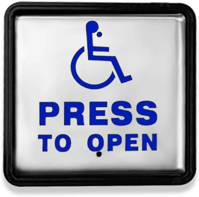 Main image of Wired Stainless Steel Handicapped Push Button 4.5"x4.5"