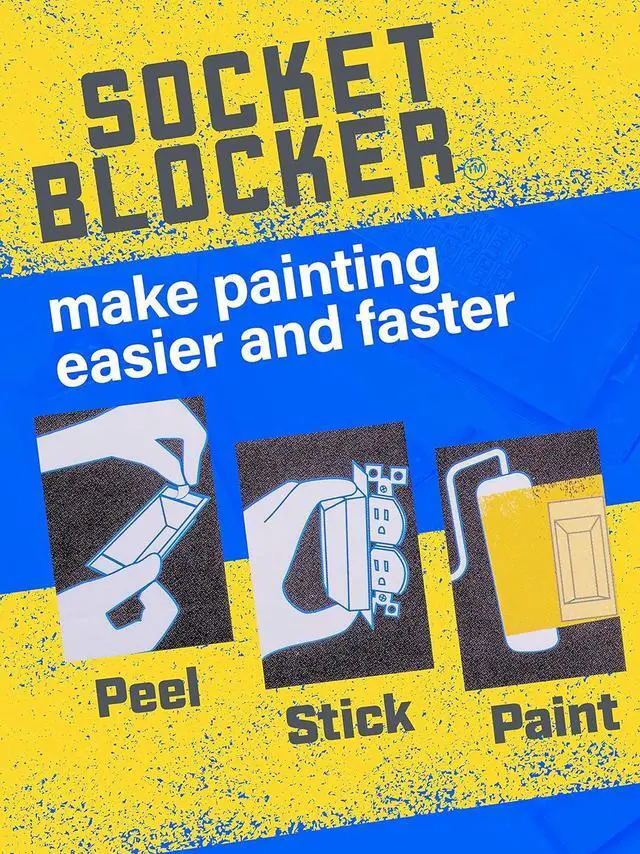 Alt view image 2 of 7 - The Smarter Outlet Cover for Drywall & Painting Better Than Tape for Remodeling & DIY Projects - 30 Pack