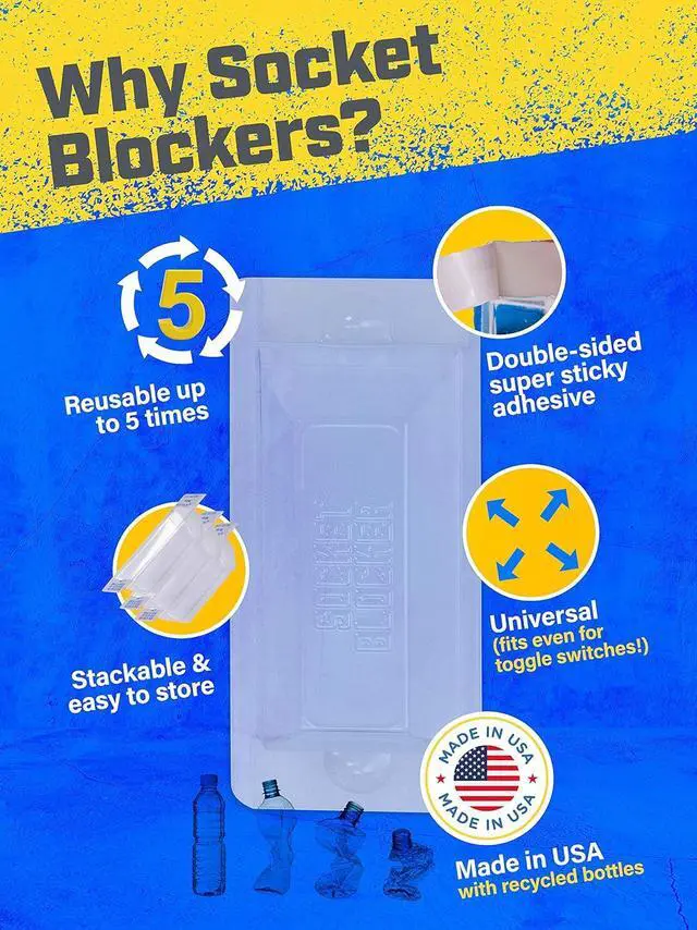 Alt view image 5 of 7 - The Smarter Outlet Cover for Drywall & Painting Better Than Tape for Remodeling & DIY Projects - 30 Pack