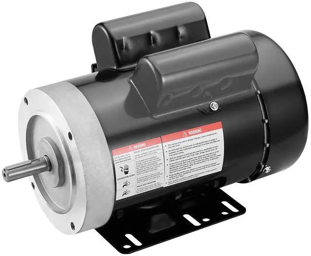 Main image of 1.5HP Electric Motor, 3450 RPM, AC 115V/230V, 56C Frame, Single-Phase Air Compressor Motor with 5/8" Keyed Shaft, CW/CCW Rotation for Agricultural and General Equipment