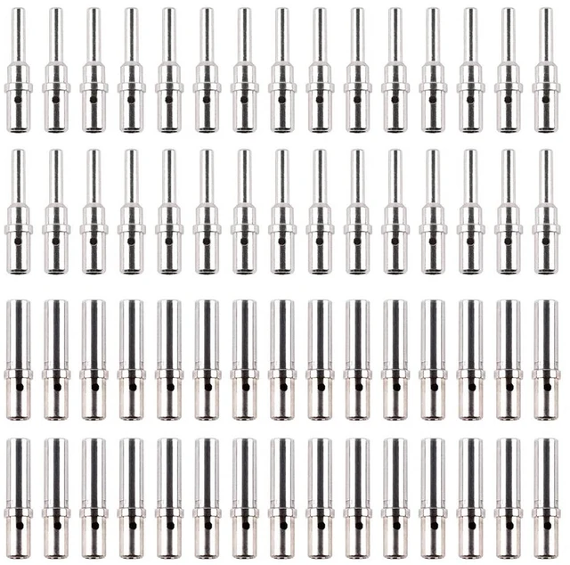 Main image of JRready ST6294 Deutsch Solid Contact Size 12 Male Pin 0460-204-12141 Female Socket 0462-203-12141 for DTP DTHD HD10 HD30 HDP20 DRB Jiffy Splice Series Connectors,12-14AWG,25A,30 Pairs