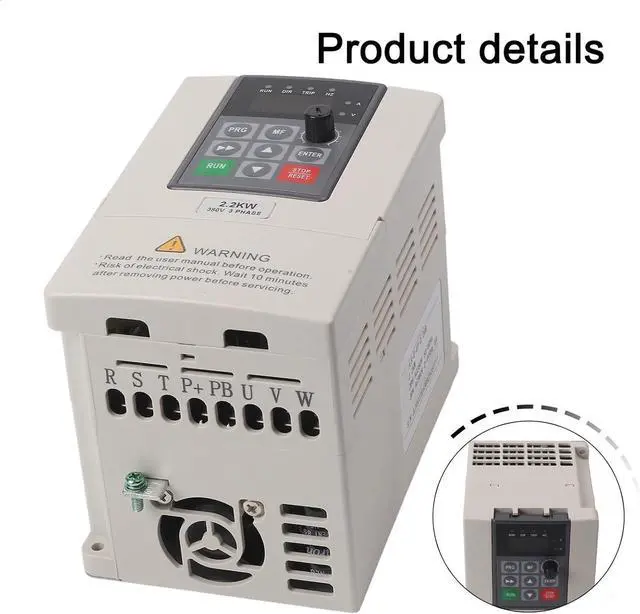 Alt view image 5 of 7 - Variable Frequency Drive VFD AT3-1500X 2.2 kW 3-Phase 380 for VAC Inverter for Pumps Fans and Production Machinery