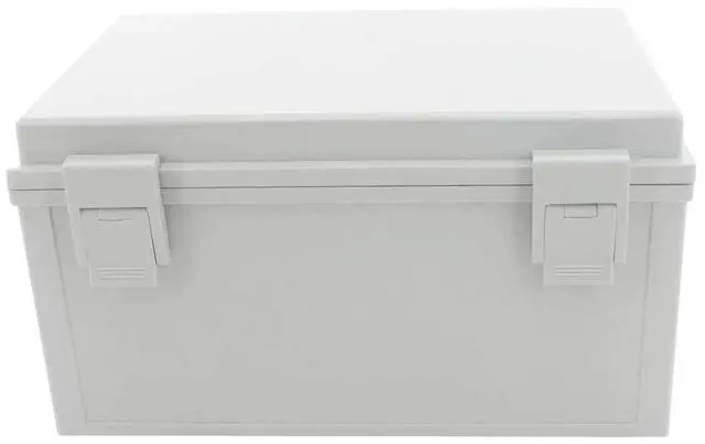 Alt view image 5 of 7 - Fielect Junction Box Plastic Waterproof IP65 Electrical Box Hinged Shell Cover Electrical Project Enclosure Gray 300 x 200 x 160mm / 11.81" x 7.87" x 6.30"